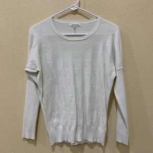 Cream Miracle heart sweater
